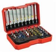 Набор бит с трещоткой P.I.T. ASET04-0046 (46шт, биты 25мм (36 шт), биты 50мм (9 шт), трещотка) 10037