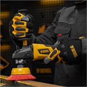 Щетка для УШМ, 100 мм, Чашка, нейлоновая щетина, М14 Denzel 10860