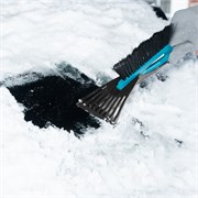 Щетка-сметка для снега со скребком 400 мм, бирюзовая Sparta 10923
