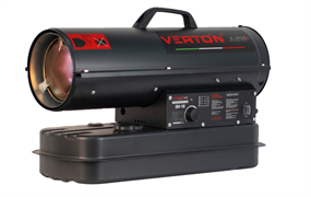 Дизельная тепловая пушка Verton Air DH-10 (10кВт,500м3/ч.,0,8л/ч, прям. нагрев, дисплей, манометр, дизель/керосин, сливная горловина) 10957