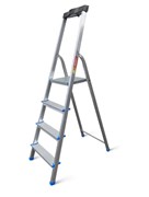 Стремянка алюминиевая LadderBel 4 ступени с органайзером STR-AL-4T 11105