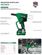 Аккумуляторный заклёпочник RB-LM58 8914