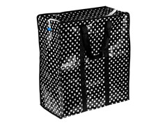 Сумка хозяйственная на молнии, горошек, 50х55х25 см, PERFECTO LINEA (Материал: полипропилен) 11647