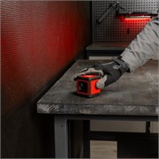 Лазерный уровень XQB RED Basic SET, 10 м, красный луч, батарейки, резьба 1/4" MTX 12234