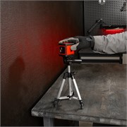 Лазерный уровень XQB RED Pro SET, 10 м, красный луч, батарейки, штатив MTX 12235