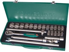 Набор головок торцевых 1/2"DR, 10-32 мм, 24 предмета Jonnesway S04H4524S 12367