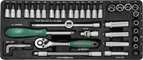 Набор головок торцевых 1/4"DR, 4-13 мм, 41 предмет Jonnesway S04H2141S 12372