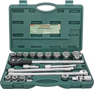 Набор головок торцевых 3/4"DR, 19-50 мм, 21 предмет Jonnesway S04H6321S 12374