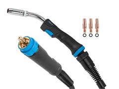 Горелка сварочная MIG MAG WG-25 PRO (3м, 230А) SOLARIS (CO2 - 230A; Ar(Ar+CO2) - 200A; 0.8-1.2мм; ПВ - 60%; 3 метра; М6) 12756