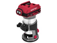 Аккум. фрезер кромочный WORTEX CMM 1835-1 в кор. ALL1 XLT SOLO БЕСЩЕТ., 18 В, цанга 6/8, рег. об. 13134