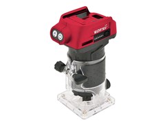 Аккум. фрезер кромочный WORTEX LX CMM 1822 в кор. XLT SOLO БЕСЩЕТ., 18 В, цанга 6/8, рег. об. 13135