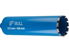 Коронка алмазная d 127мм железобетон BULL, L450мм, мокрое сверление 13381