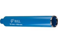 Коронка алмазная d 83мм железобетон BULL, L450мм, мокрое сверление 13383
