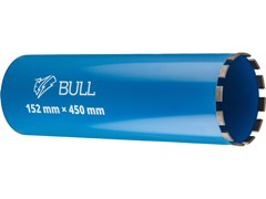 Коронка алмазная d 152мм железобетон BULL, L450мм, мокрое сверление 13386