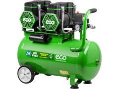 Компрессор ECO AE-504-OF52 безмасляный (520 л/мин, 8 атм, коаксиальный, безмасляный, ресив. 50 л, 230 В, 3 кВт) 13640