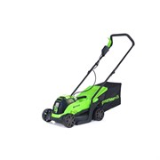 Газонокосилка Greenworks GD24LM33k4, 24v, 33 см, в комплекте с АКБ 4 А·ч и ЗУ (аккумуляторная) 8853