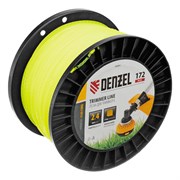 Леска для триммера зубчатый квадрат, 2,4мм х 172м, на DIN катушке FLEX CORD Denzel 9007