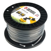 Леска для триммера двухкомпонентная квадрат, 3,0мм х 111м, на DIN катушке EXTRA CORD Denzel 9010
