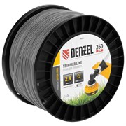 Леска для триммера двухкомпонентная звезда, 2,4мм х 260м, на DIN катушке EXTRA CORD Denzel 9017