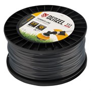 Леска для триммера двухкомпонентная круглая, 2,7мм х 151м, на DIN катушке EXTRA CORD Denzel 9020