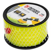 Леска для триммера витой квадрат, 2,7мм х 196м, на DIN катушке FLEX CORD Denzel 9024