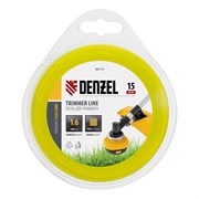 Леска для триммера квадрат 1.6 мм х 15 м, блистер Flex cord Denzel 9088