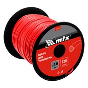 Леска для триммера круглая 4,0 мм х 120 м, на катушке MTX 9093