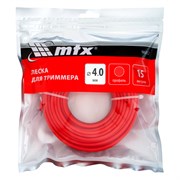 Леска для триммера MTX круглая 4,0 мм х 15 м 9098