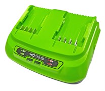 Быстрое зарядное устройство на 2 слота Greenworks G40UC8,40V 9392
