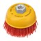 Щетка для УШМ, 100 мм, Чашка, нейлоновая щетина, М14 Denzel 10860
