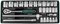Набор головок торцевых 1/2"DR, 8-34 мм, 28 предметов Jonnesway S04H4728S 12366