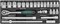 Набор головок торцевых 1/2"DR, 8-34 мм, 24 предмета Jonnesway S04H4724S 12375