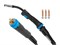 Горелка сварочная MIG MAG WG-15 PRO (3м, 180А) SOLARIS (CO2 - 180A; Ar(Ar+CO2) - 150A; 0.6-1.0мм; ПВ - 60%; 3 метра; М6) 12754